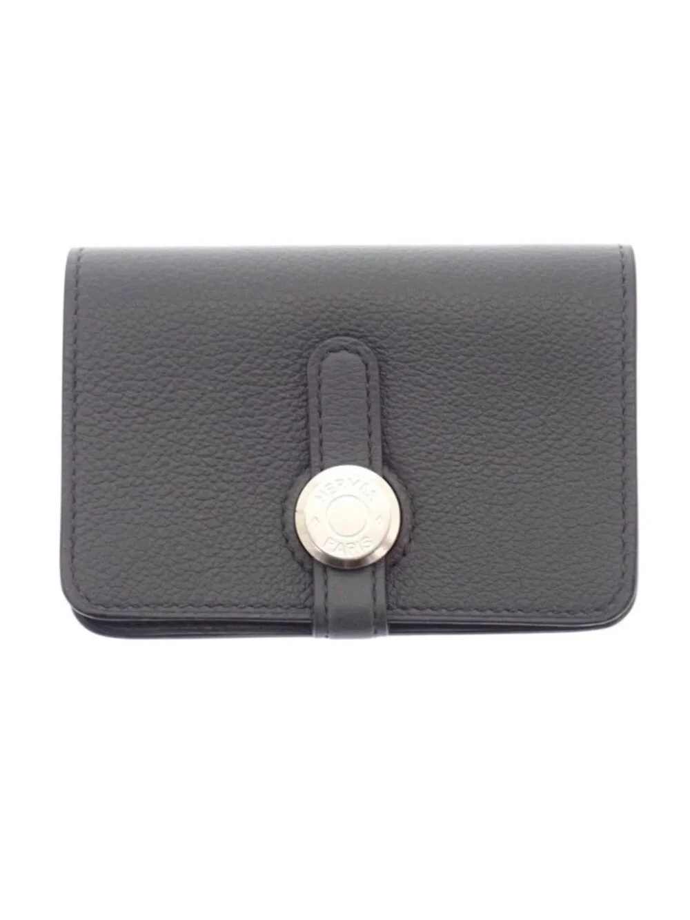 Hermes Dogon Compact Card Case Sellier Ever Color Gray Grimeyer